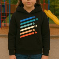 Tabletop RPG Dungeon Dice Retro Vintage D Dice Kids Hoodie