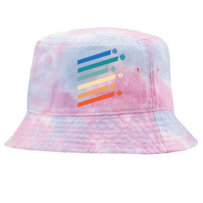 Tabletop RPG Dungeon Dice Retro Vintage D Dice Tie-Dyed Bucket Hat