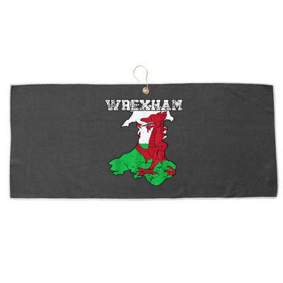 The Red Dragons Wrexham Fc Football Club Wrexham Large Microfiber Waffle Golf Towel