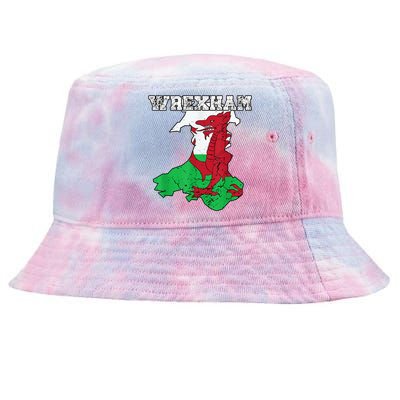 The Red Dragons Wrexham Fc Football Club Wrexham Tie-Dyed Bucket Hat