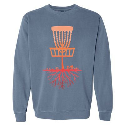Tree Roots Disc Golf Basket Disc Golfing Frisbee Disc Golf Garment-Dyed Sweatshirt