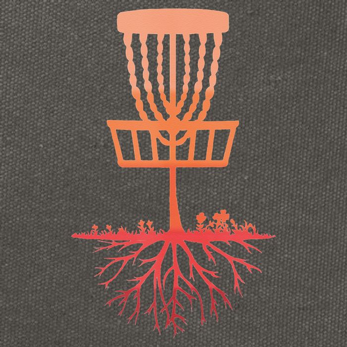 Tree Roots Disc Golf Basket Disc Golfing Frisbee Disc Golf Cotton Canvas Backpack