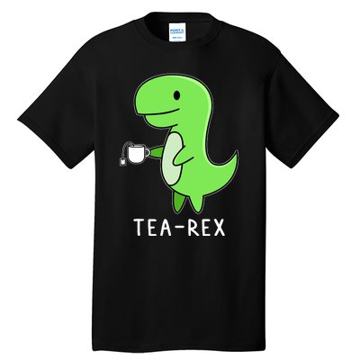 Tea Rex Dinosaur Tall T-Shirt