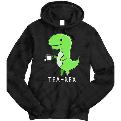 Tea Rex Dinosaur Tie Dye Hoodie