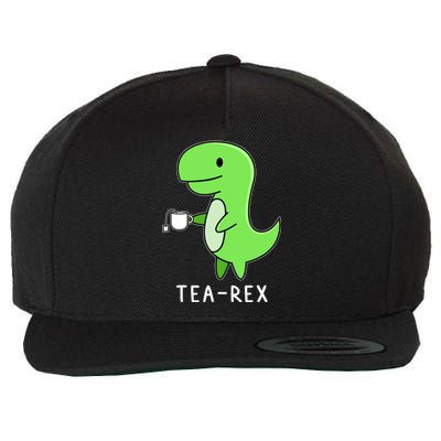 Tea Rex Dinosaur Wool Snapback Cap