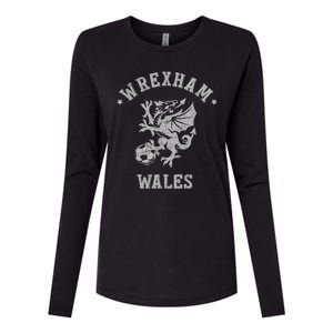 The Red Dragons Wrexham Fc Football Club Wrexham Womens Cotton Relaxed Long Sleeve T-Shirt