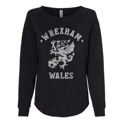 The Red Dragons Wrexham Fc Football Club Wrexham Womens California Wash Sweatshirt