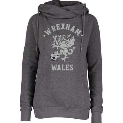 The Red Dragons Wrexham Fc Football Club Wrexham Womens Funnel Neck Pullover Hood