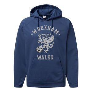 The Red Dragons Wrexham Fc Football Club Wrexham Performance Fleece Hoodie