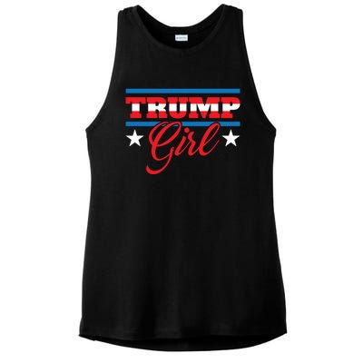 Trump Reelect Donald Trump 2020 45 Pro Trump Gift Ladies PosiCharge Tri-Blend Wicking Tank