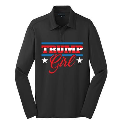 Trump Reelect Donald Trump 2020 45 Pro Trump Gift Silk Touch Performance Long Sleeve Polo