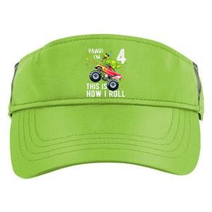 T Rex Dinosaur Monster Truck 4th Birthday And Adult Drive Performance Visor