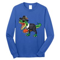 T Rex Dinosaurs With Turkey And Funny Thanksgiving Costume Gift Long Sleeve Shirt