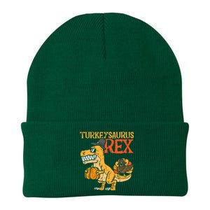 Turkeysaurus Rex Dab Turkey Dino Thanksgiving Knit Cap Winter Beanie