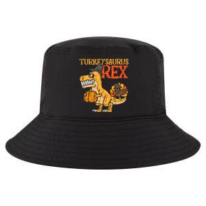 Turkeysaurus Rex Dab Turkey Dino Thanksgiving Cool Comfort Performance Bucket Hat