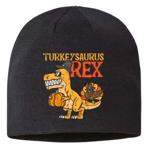 Turkeysaurus Rex Dab Turkey Dino Thanksgiving Sustainable Beanie