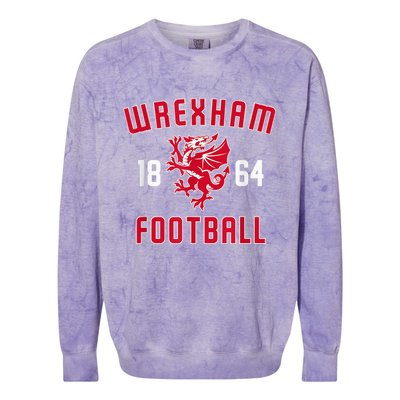 The Red Dragons Wrexham Fc Football Club Wrexham Colorblast Crewneck Sweatshirt