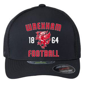 The Red Dragons Wrexham Fc Football Club Wrexham Flexfit Unipanel Trucker Cap