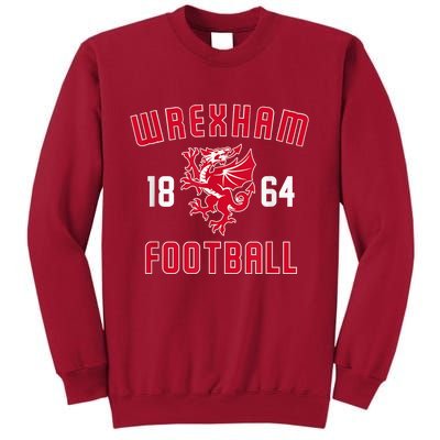 The Red Dragons Wrexham Fc Football Club Wrexham Tall Sweatshirt