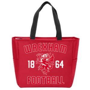 The Red Dragons Wrexham Fc Football Club Wrexham Zip Tote Bag