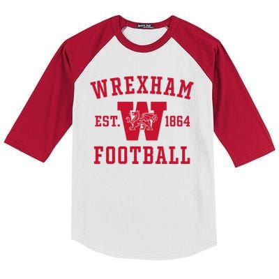 The Red Dragons Wrexham Fc Football Club Wrexham Kids Colorblock Raglan Jersey