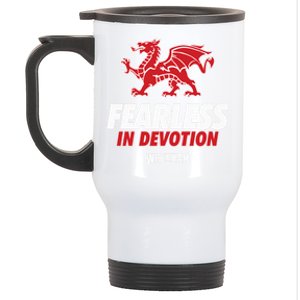 The Red Dragons Wrexham Fc Football Club Wrexham Stainless Steel Travel Mug