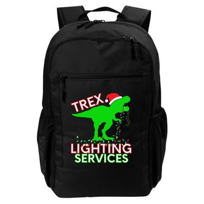 T Rex Dinosaur Christmas Lighting Tree Rex Gift Backpack