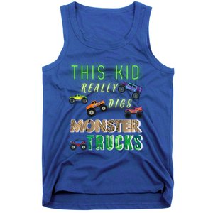 This Really Digs Monster Trucks Cute Gift Tank Top