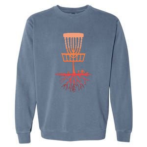 Tree Roots Disc Golf Basket Disc Golfing Frisbee Disc Golf Garment-Dyed Sweatshirt