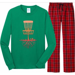 Tree Roots Disc Golf Basket Disc Golfing Frisbee Disc Golf Long Sleeve Pajama Set