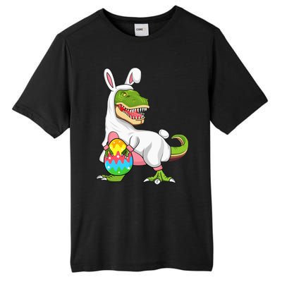 T Rex Easter Bunny Funny Dinosaur Basket Stuffers Tall Fusion ChromaSoft Performance T-Shirt