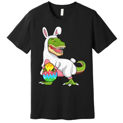 T Rex Easter Bunny Funny Dinosaur Basket Stuffers Premium T-Shirt