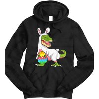 T Rex Easter Bunny Funny Dinosaur Basket Stuffers Tie Dye Hoodie