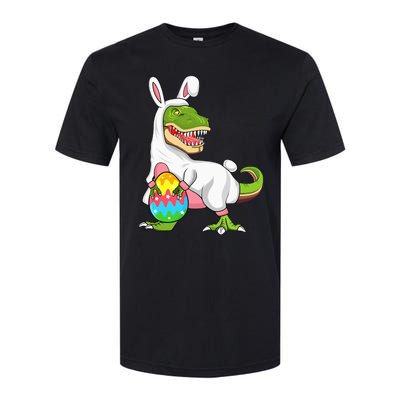 T Rex Easter Bunny Funny Dinosaur Basket Stuffers Softstyle CVC T-Shirt