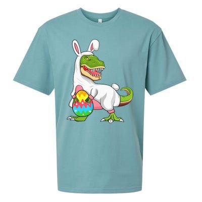 T Rex Easter Bunny Funny Dinosaur Basket Stuffers Sueded Cloud Jersey T-Shirt