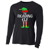 The Reading Elf Xmas Matching Christmas Family Pajama Cooling Performance Long Sleeve Crew