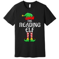 The Reading Elf Xmas Matching Christmas Family Pajama Premium T-Shirt