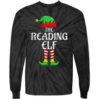 The Reading Elf Xmas Matching Christmas Family Pajama Tie-Dye Long Sleeve Shirt