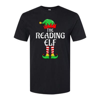 The Reading Elf Xmas Matching Christmas Family Pajama Softstyle® CVC T-Shirt