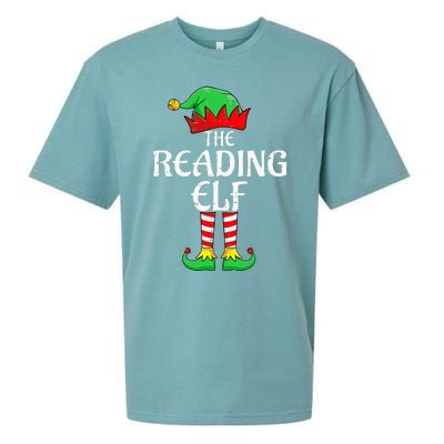 The Reading Elf Xmas Matching Christmas Family Pajama Sueded Cloud Jersey T-Shirt