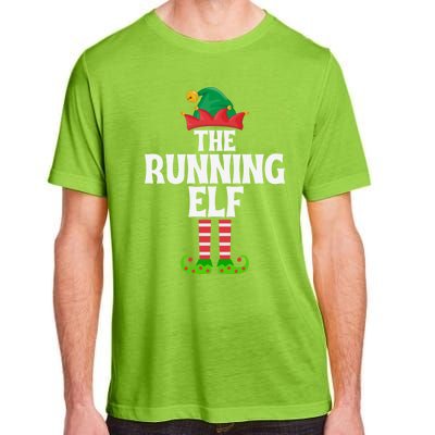 The Running Elf Funny Matching Family Group Christmas Gift Adult ChromaSoft Performance T-Shirt