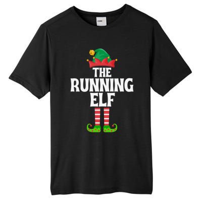 The Running Elf Funny Matching Family Group Christmas Gift Tall Fusion ChromaSoft Performance T-Shirt