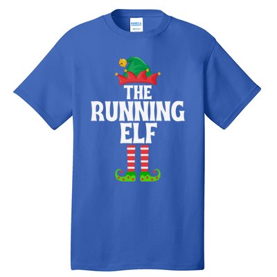 The Running Elf Funny Matching Family Group Christmas Gift Tall T-Shirt