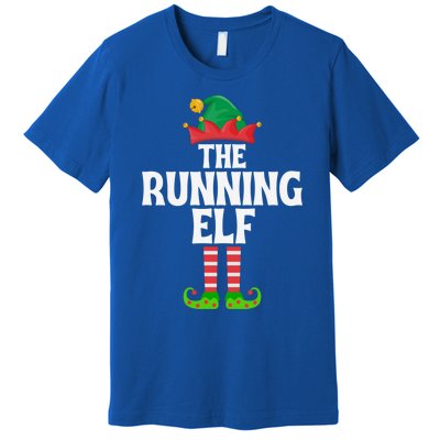 The Running Elf Funny Matching Family Group Christmas Gift Premium T-Shirt