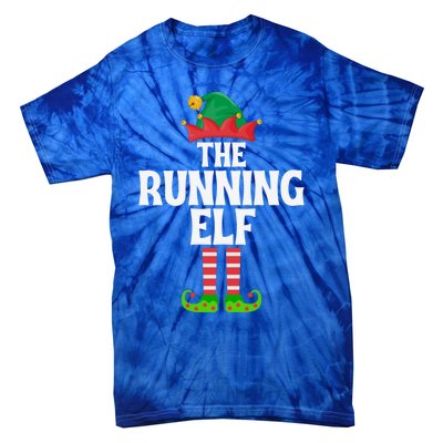 The Running Elf Funny Matching Family Group Christmas Gift Tie-Dye T-Shirt