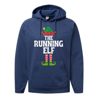 The Running Elf Funny Matching Family Group Christmas Gift Performance Fleece Hoodie