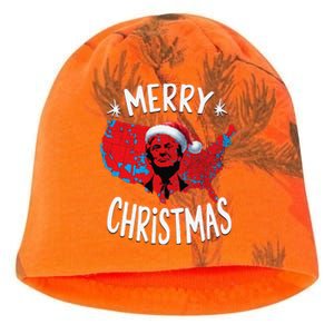 Trump Red Election Map Merry Christmas Trump Winner 2024 Kati - Camo Knit Beanie