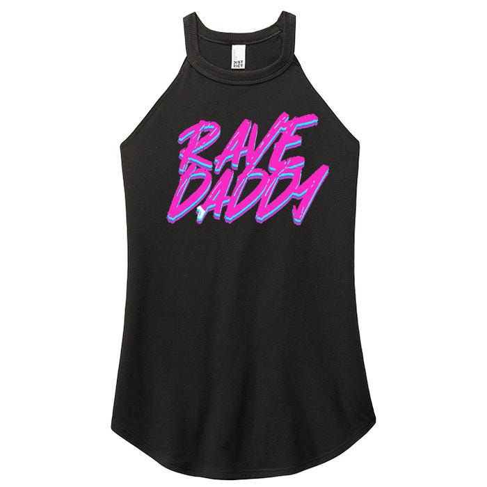 Techno Rave Edm Rave Daddy Women’s Perfect Tri Rocker Tank