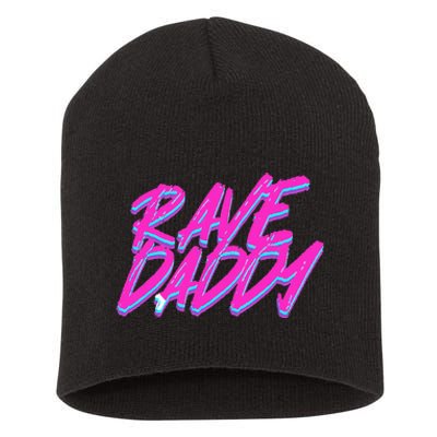 Techno Rave Edm Rave Daddy Short Acrylic Beanie