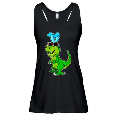 T Rex Easter Bunny Funny Dinosaur Basket Stuffers Ladies Essential Flowy Tank